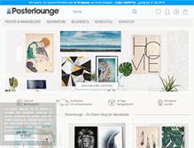 Tablet Screenshot of posterlounge.de
